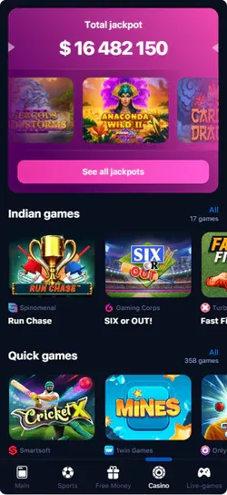 casino 1win apk