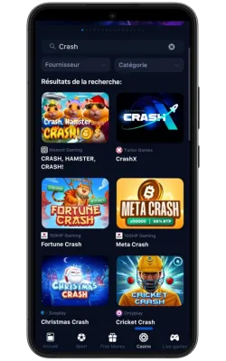 1win casino app crash games