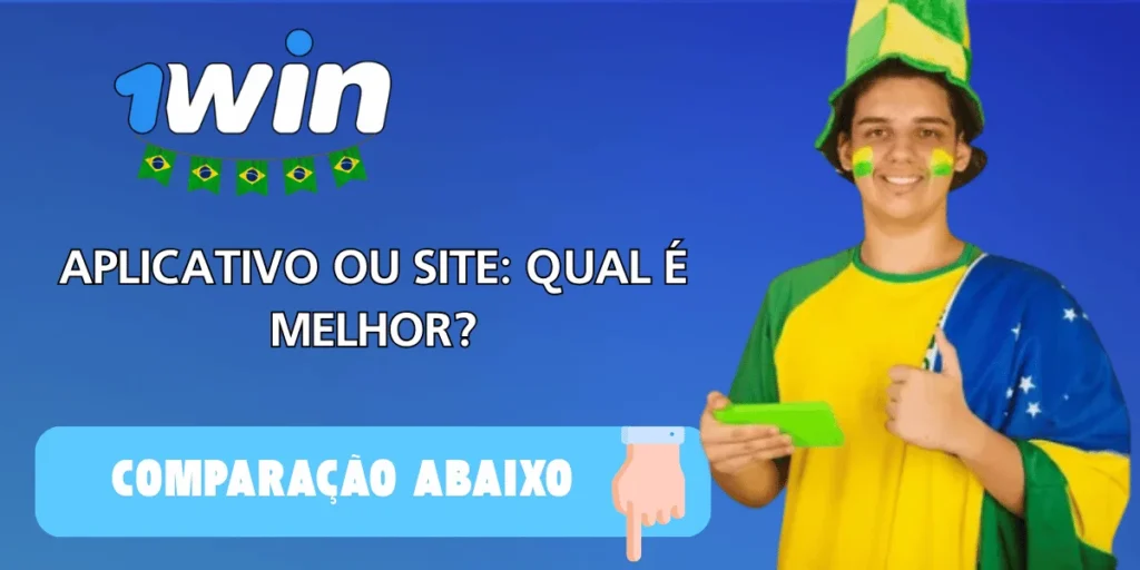 comparação entre aplicativo 1win e site para dispositivos móveis