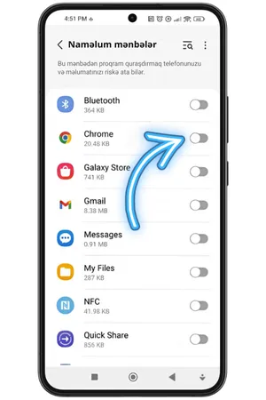 Android Təhlükəsizlik Parametrləri