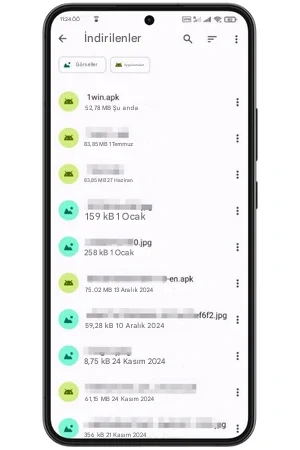 Android için 1Win kurulum dosyası
