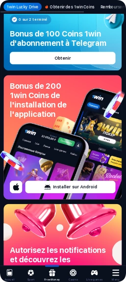 bonus et promotions dans 1Win APK