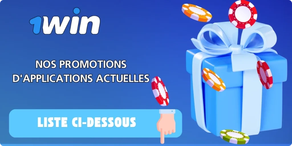 Bonus et promotions dans l'application 1Win