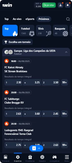 apostas no app 1win