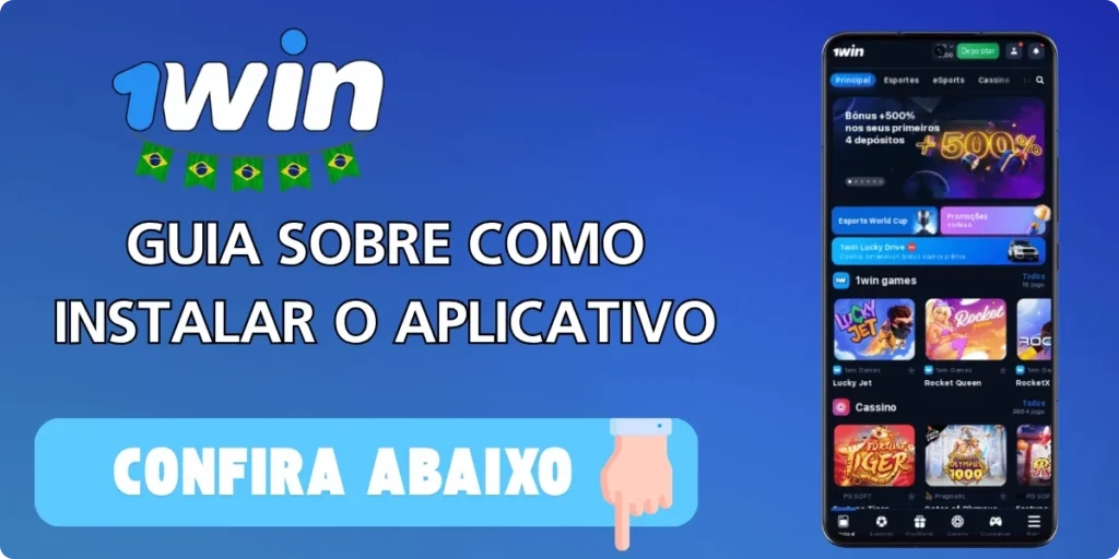 Como baixar o 1Win APK para Android