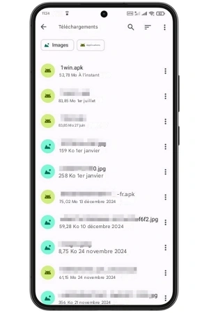 fichier 1Win APK