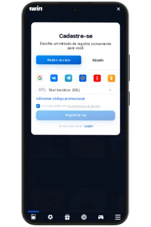 maneiras de se registrar no aplicativo 1win